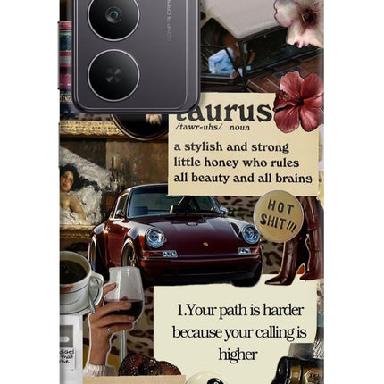 Taurus Zodiac Realme 14x 5G Hard Case Back Cover by Casekaro