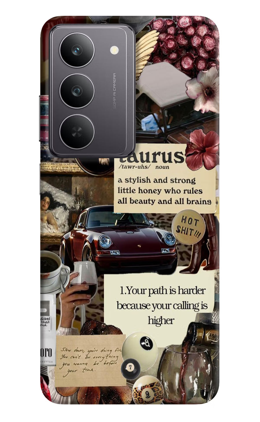 Taurus Zodiac Realme 14x 5G Back Cover, Hard case