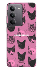 Pink Cats Realme 14x 5G Hard Case Back Cover by Casekaro