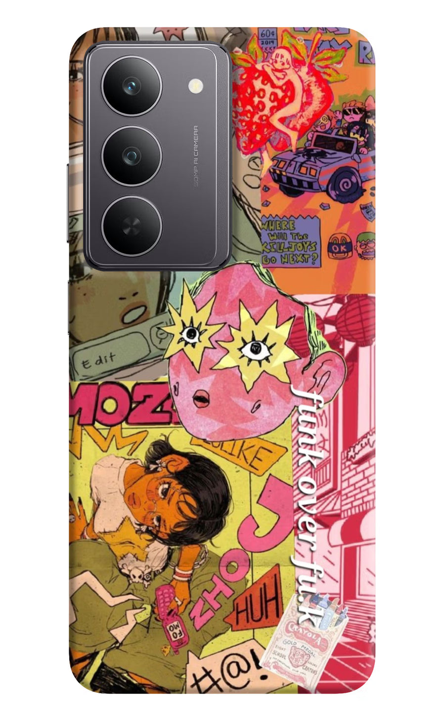 Funkover Realme 14x 5G Back Cover, Hard case