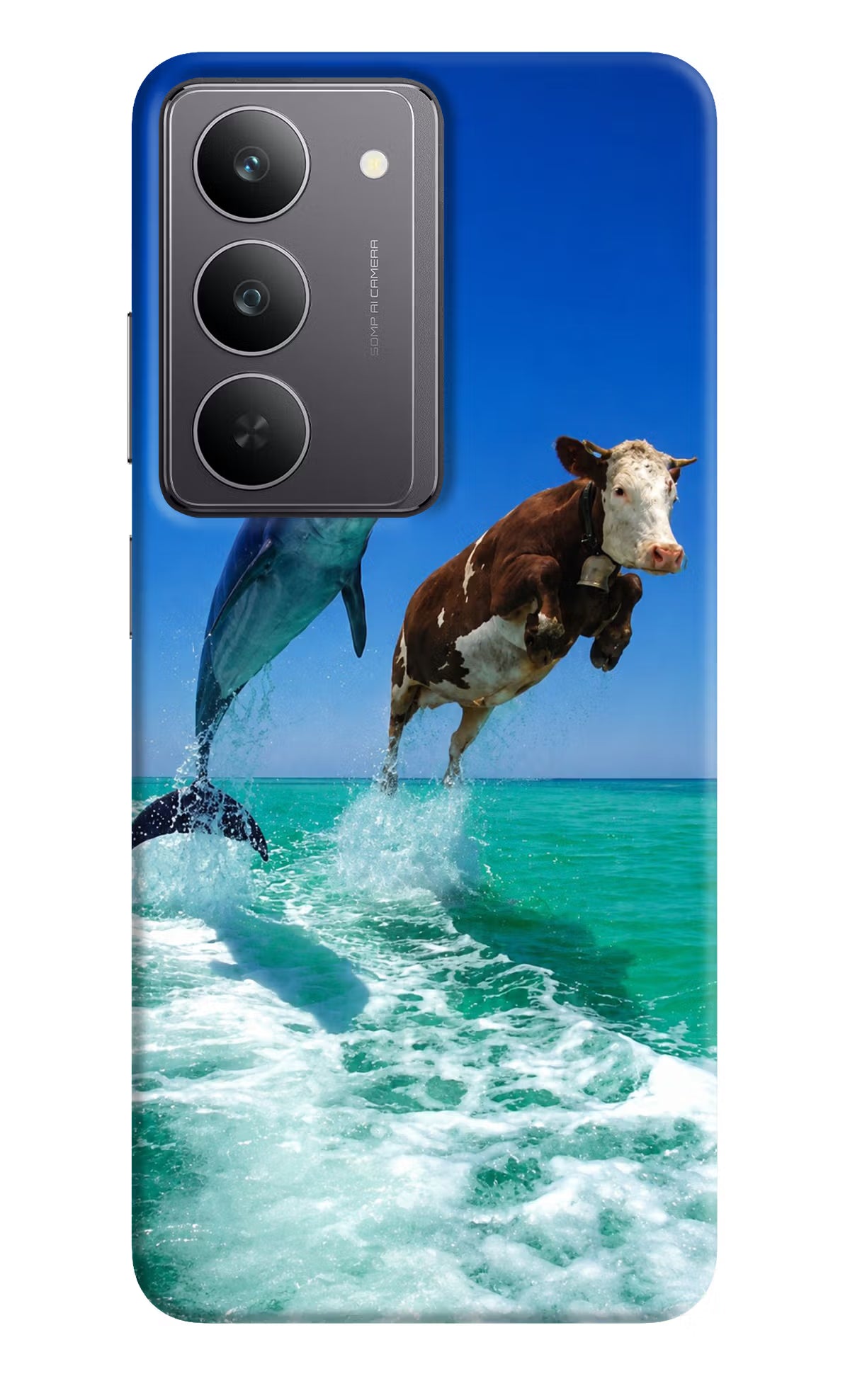 Dolphin vs Cow Realme 14x 5G Back Cover
