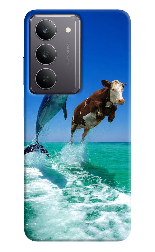 Dolphin vs Cow Realme 14x 5G Hard Case Back Cover by Casekaro
