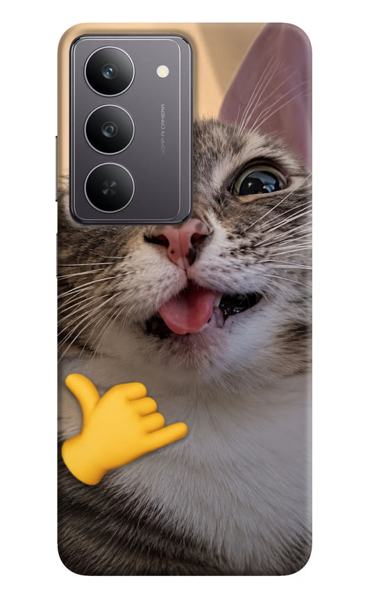 Silly Cat Call Realme 14x 5G Hard Case Back Cover by Casekaro