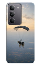 Skydiving Cow Realme 14x 5G Hard Case Back Cover by Casekaro