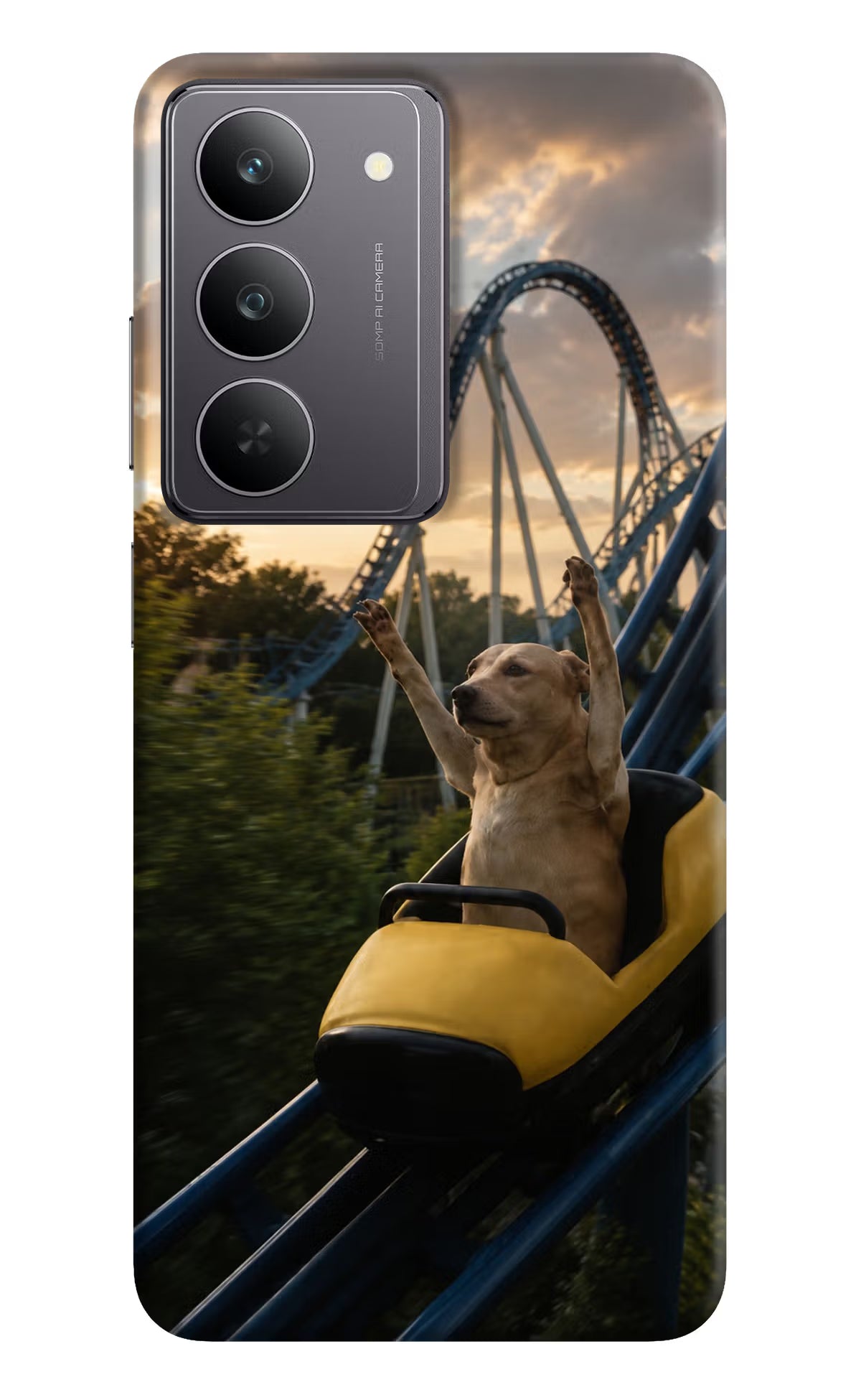 Rollercoaster Dog Realme 14x 5G Back Cover