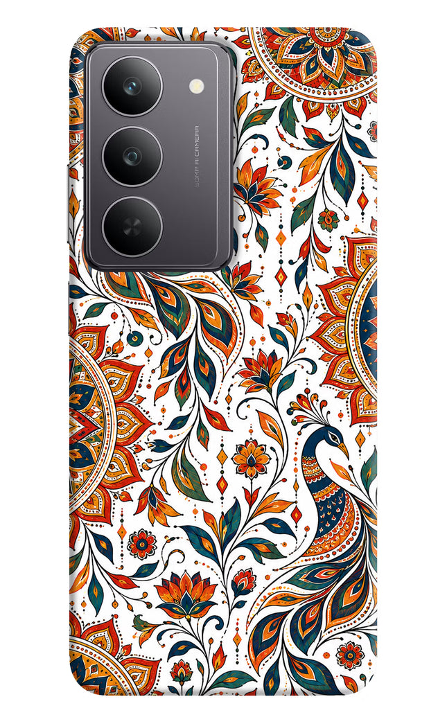 White Mayura Realme 14x 5G Hard Case Back Cover by Casekaro