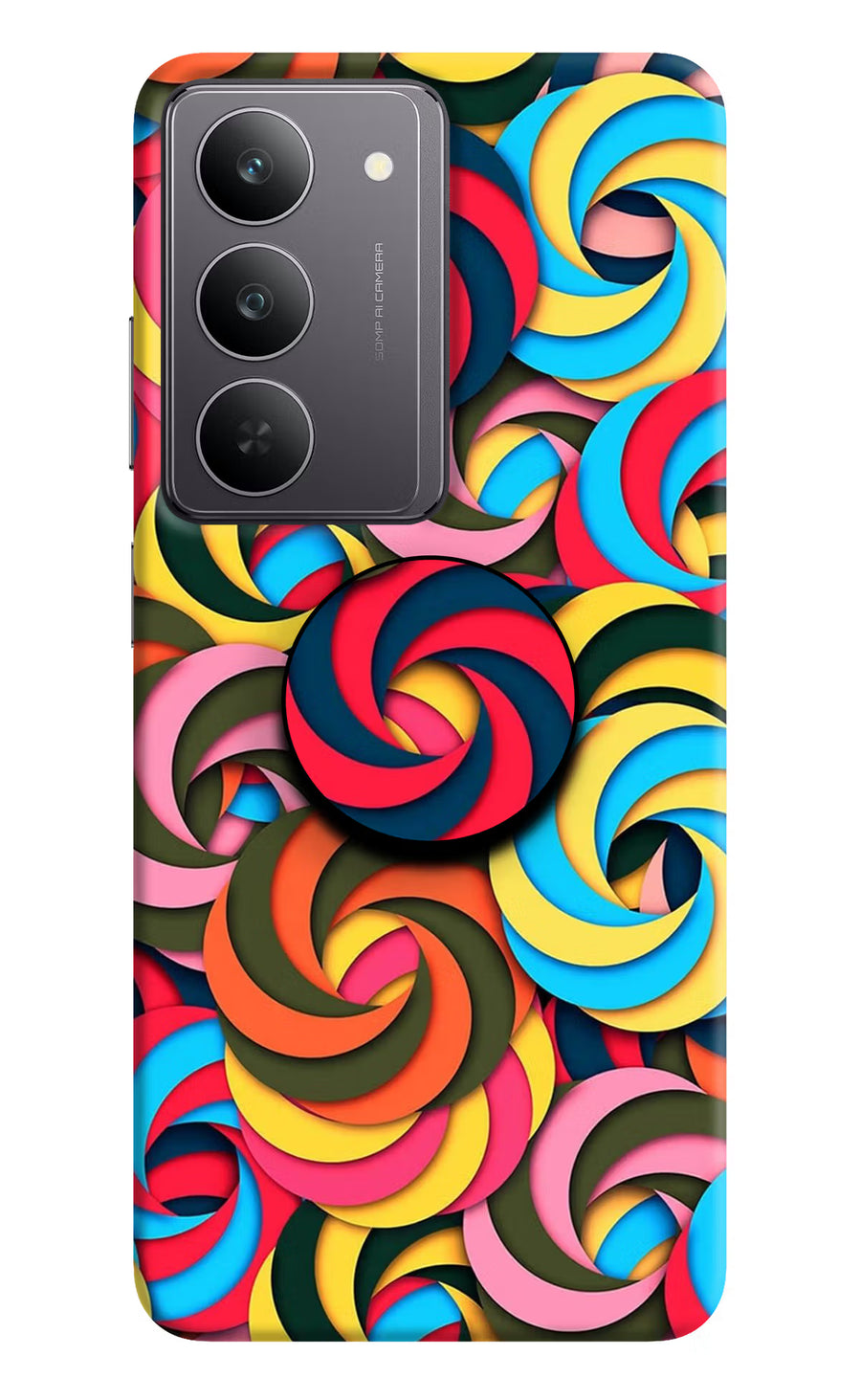 Spiral Pattern Realme 14x 5G Pop Case, Hard case