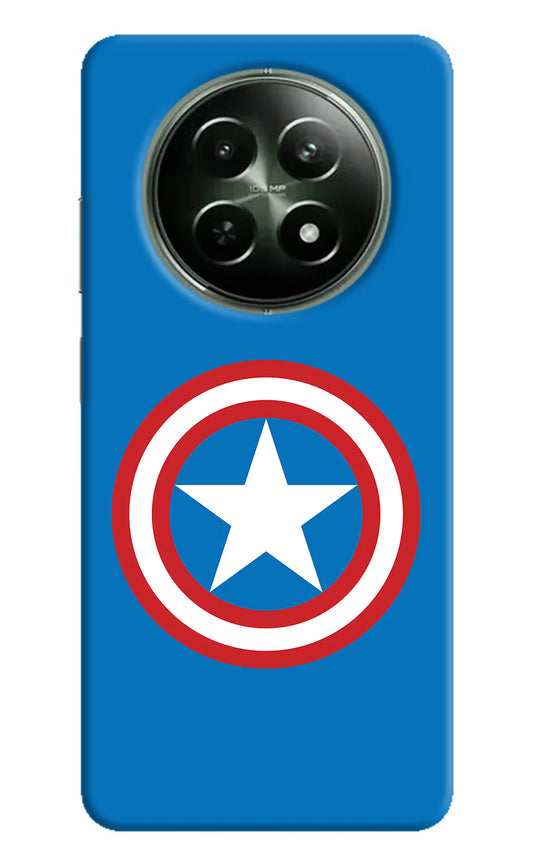 Captain America Logo Realme 12x 5G Hard Case Back Cover by Casekaro