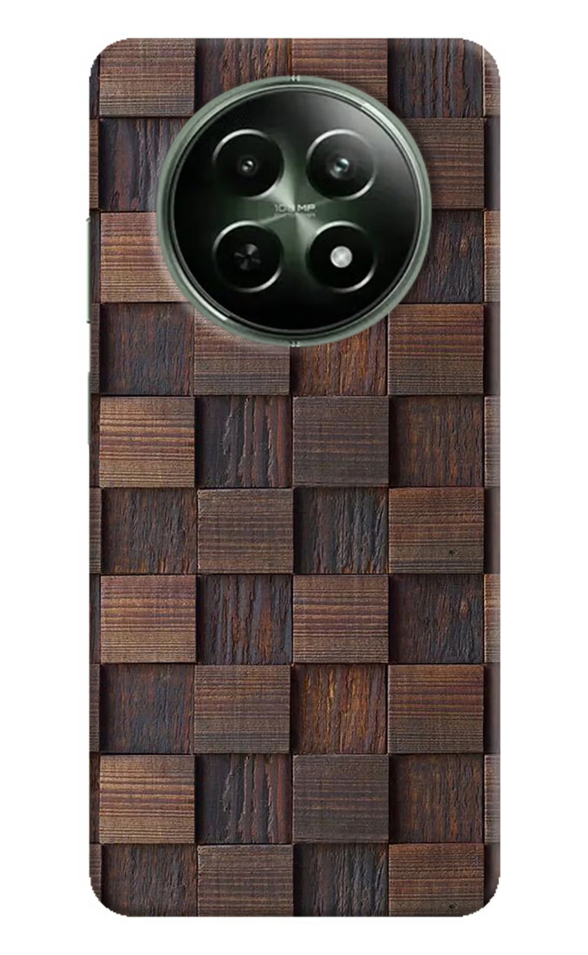 Wooden Cube Design Realme 12x 5G Hard Case Back Cover by Casekaro