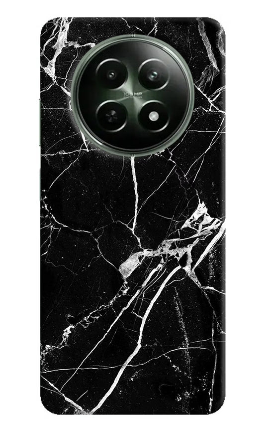 Black Marble Pattern Realme 12x 5G Hard Case Back Cover by Casekaro
