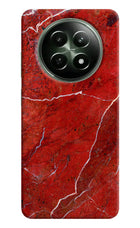 Red Marble Design Realme 12x 5G Hard Case Back Cover by Casekaro