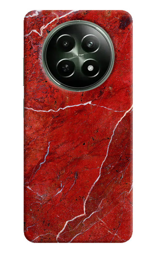 Red Marble Design Realme 12x 5G Hard Case Back Cover by Casekaro