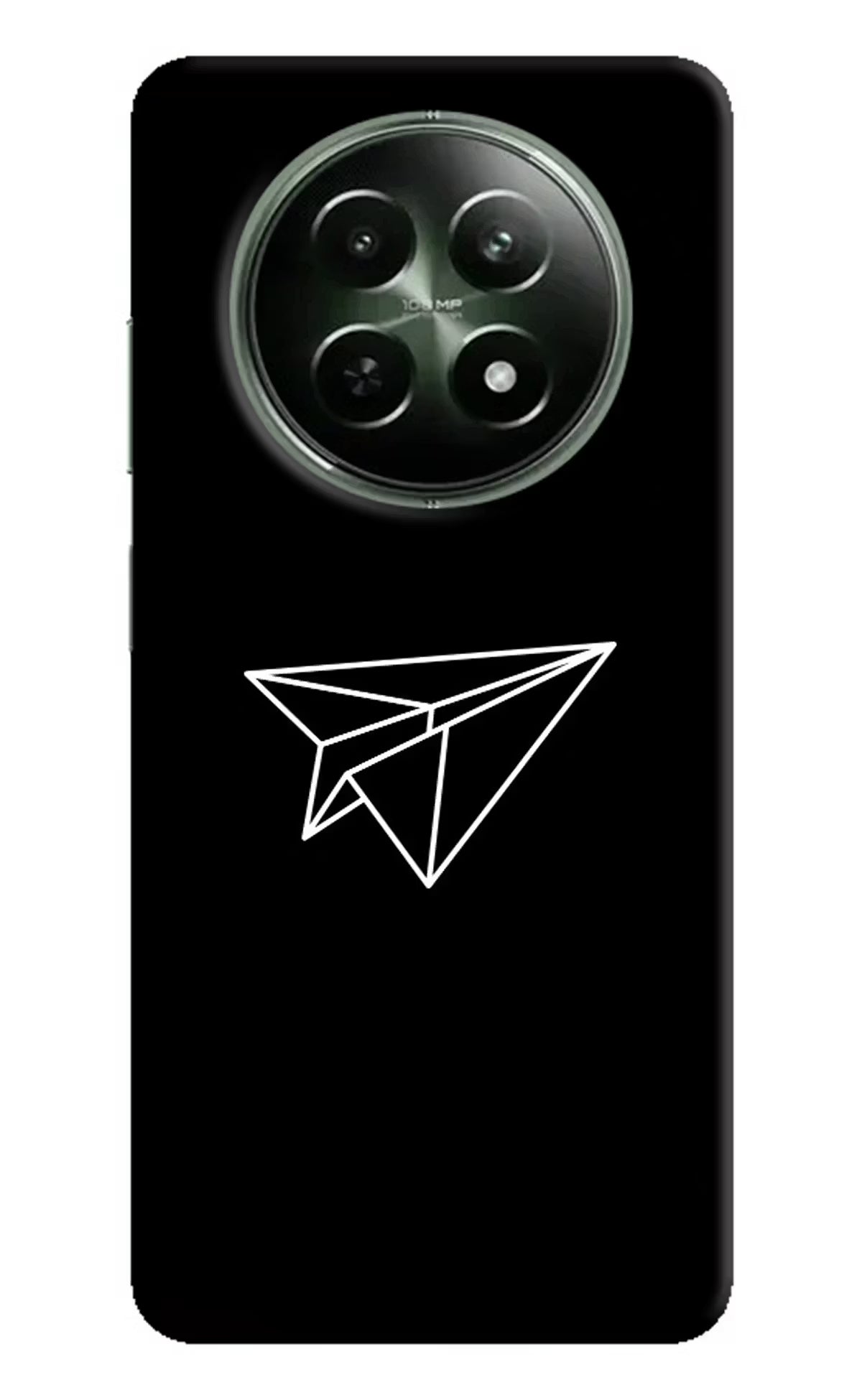 Paper Plane White Realme 12x 5G Hard Case Back Cover by Casekaro