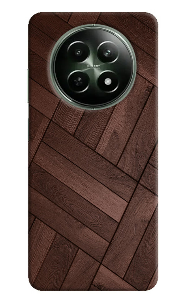 Wooden Texture Design Realme 12x 5G Hard Case Back Cover by Casekaro
