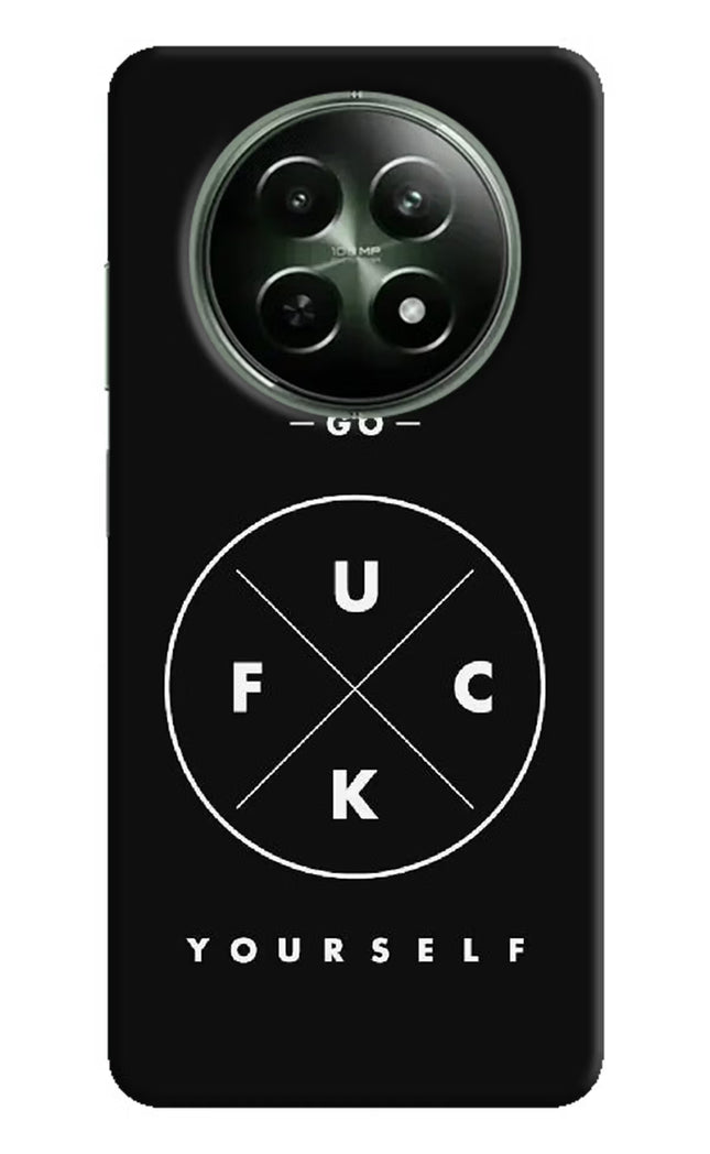 Go Fuck Yourself Realme 12x 5G Hard Case Back Cover by Casekaro