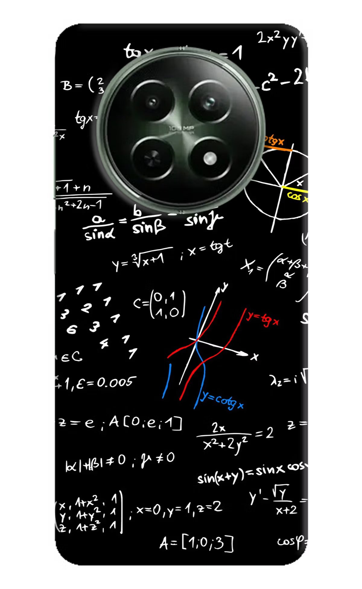 Mathematics Formula Realme 12x 5G Hard Case Back Cover by Casekaro