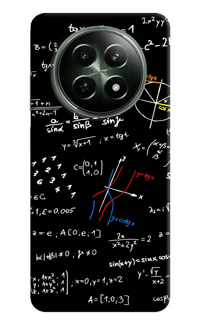 Mathematics Formula Realme 12x 5G Hard Case Back Cover by Casekaro