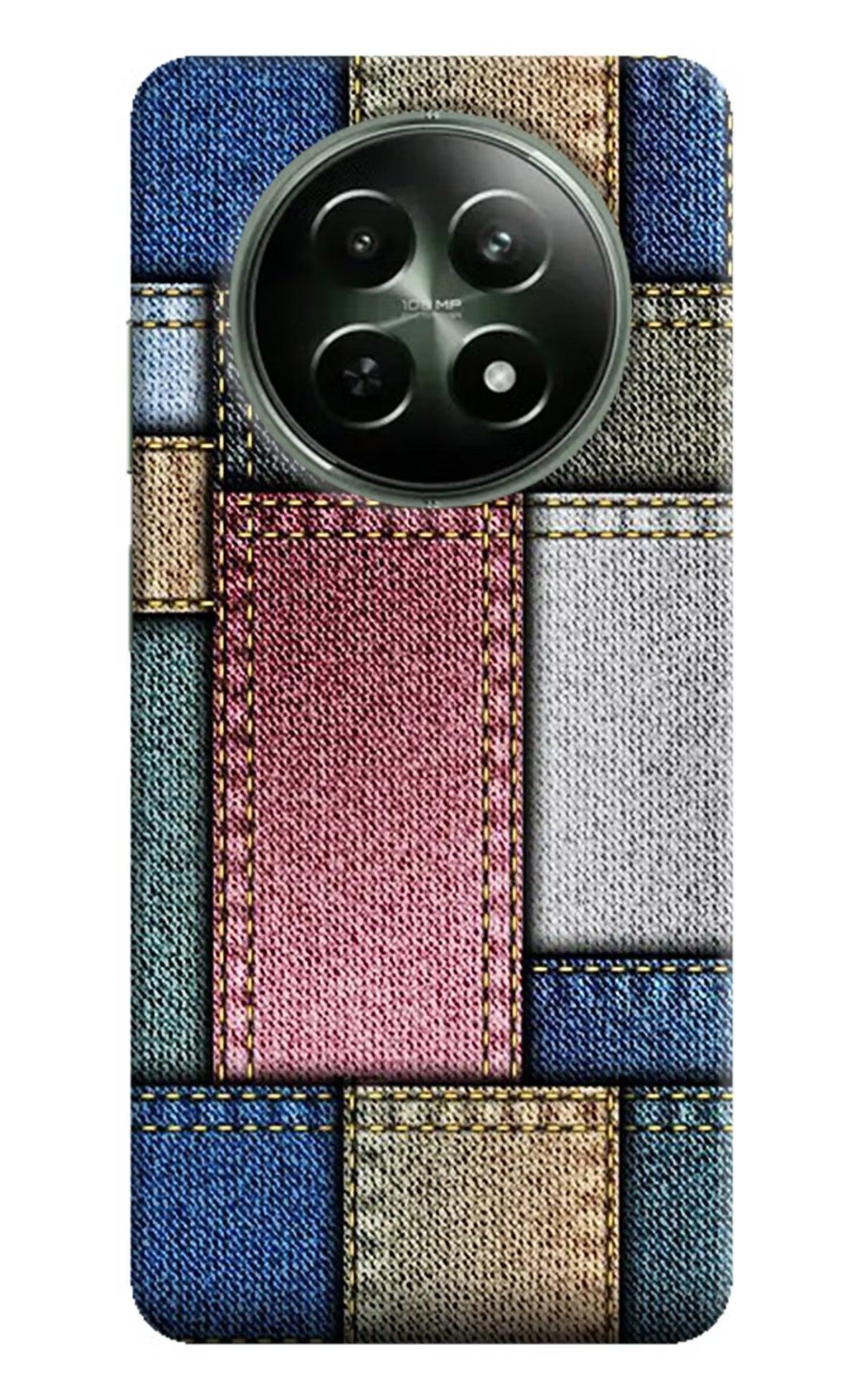 Multicolor Jeans Realme 12x 5G Hard Case Back Cover by Casekaro