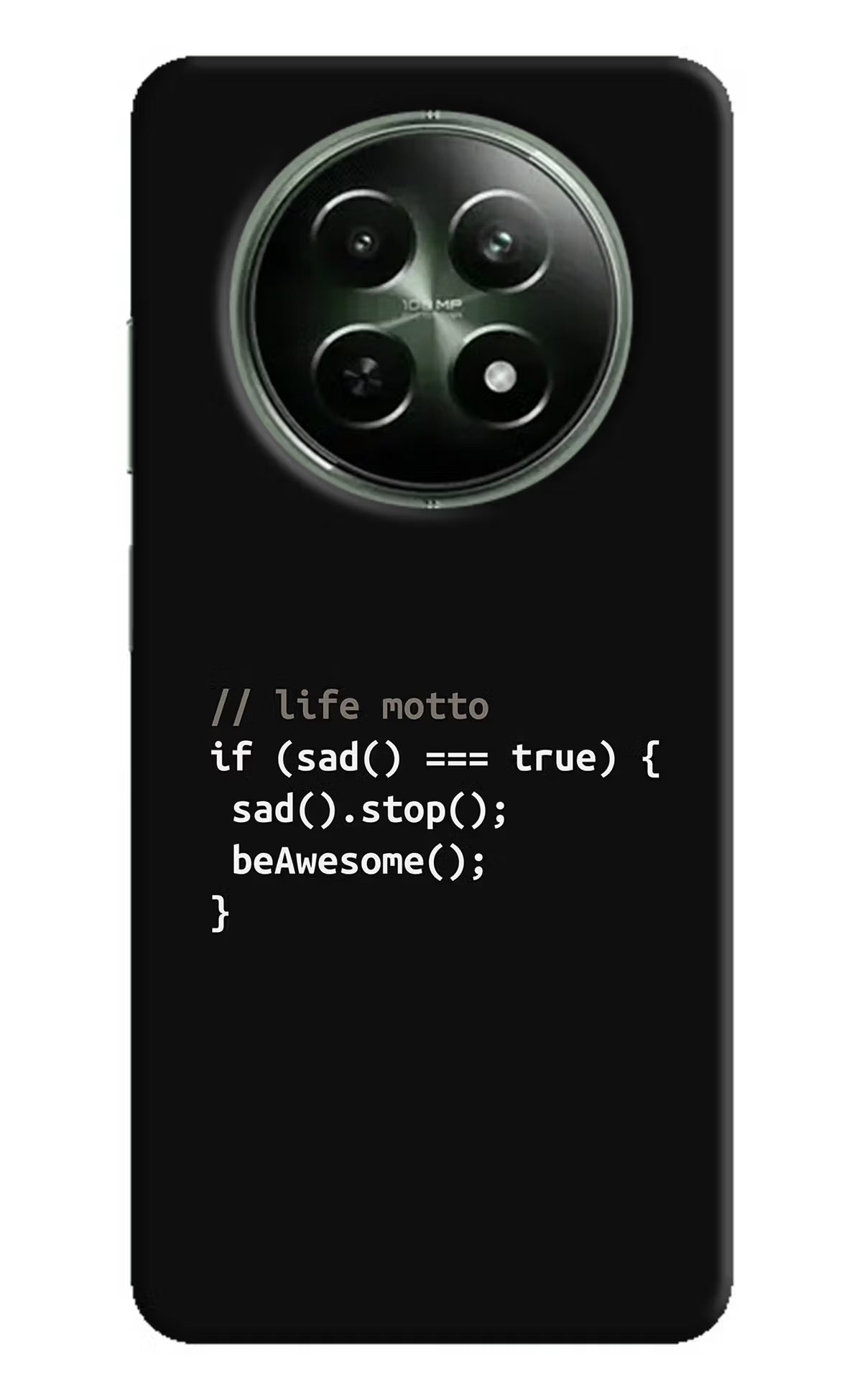 Life Motto Code Realme 12x 5G Hard Case Back Cover by Casekaro