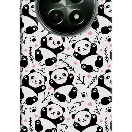 Cute Panda Realme 12x 5G Hard Case Back Cover by Casekaro