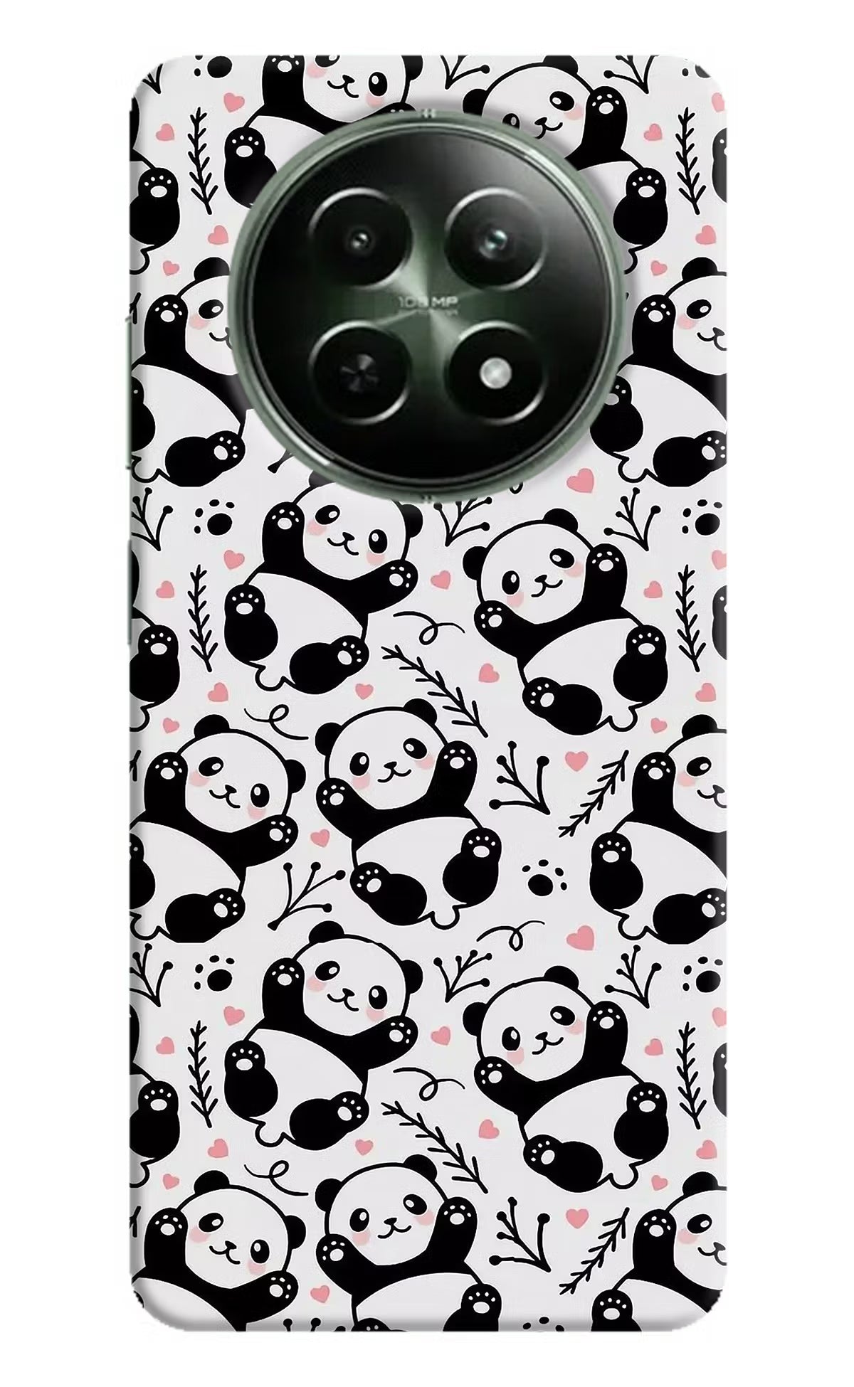 Cute Panda Realme 12x 5G Hard Case Back Cover by Casekaro