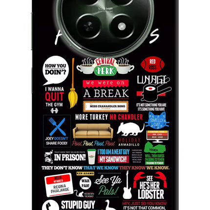 FRIENDS Realme 12x 5G Hard Case Back Cover by Casekaro