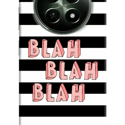 Blah Blah Blah Realme 12x 5G Hard Case Back Cover by Casekaro