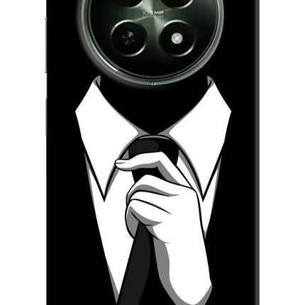 Black Tie Realme 12x 5G Hard Case Back Cover by Casekaro