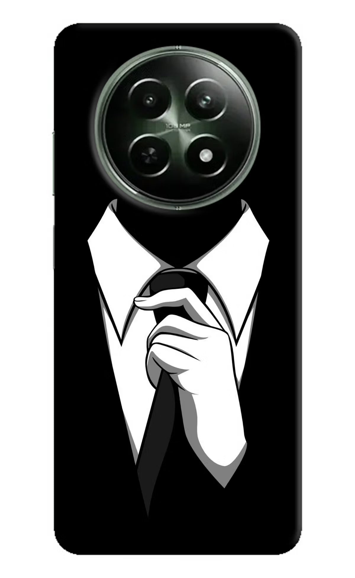 Black Tie Realme 12x 5G Hard Case Back Cover by Casekaro