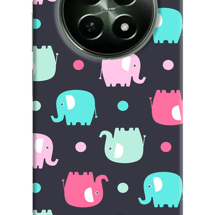 Elephants Realme 12x 5G Hard Case Back Cover by Casekaro