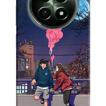 Chilling Couple Realme 12x 5G Hard Case Back Cover by Casekaro