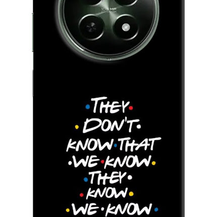 FRIENDS Dialogue Realme 12x 5G Hard Case Back Cover by Casekaro