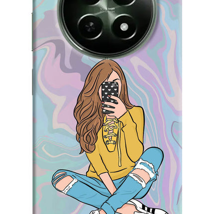 Selfie Girl Realme 12x 5G Hard Case Back Cover by Casekaro