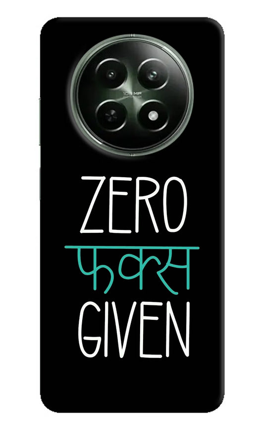 Zero Fucks Given Realme 12x 5G Hard Case Back Cover by Casekaro
