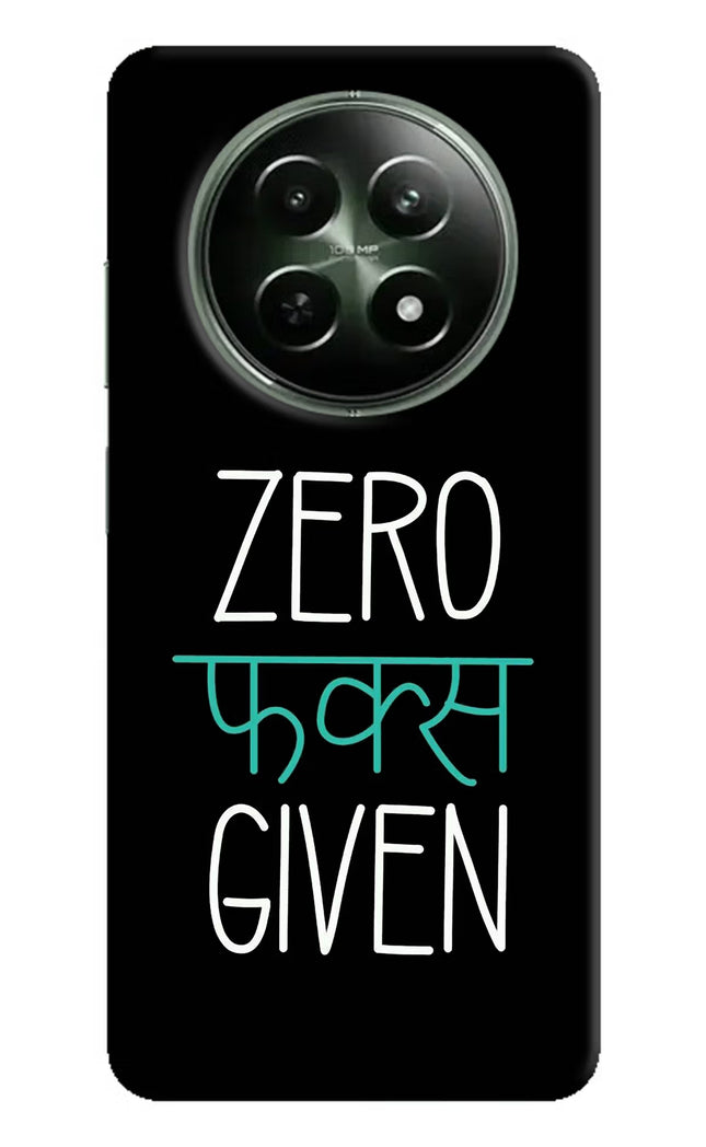 Zero Fucks Given Realme 12x 5G Hard Case Back Cover by Casekaro