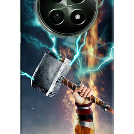 Thor Hammer Mjolnir Realme 12x 5G Hard Case Back Cover by Casekaro