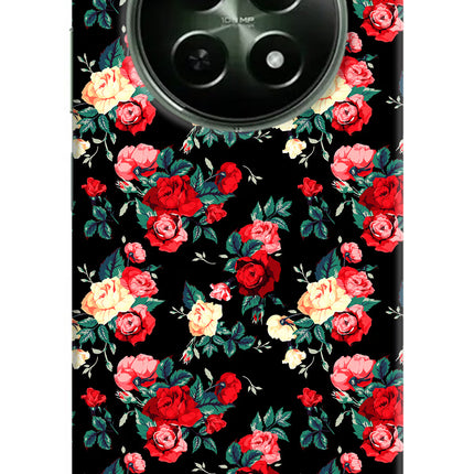 Rose Pattern Realme 12x 5G Hard Case Back Cover by Casekaro