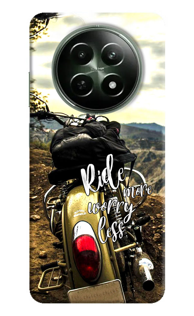 Ride More Worry Less Realme 12x 5G Hard Case Back Cover by Casekaro