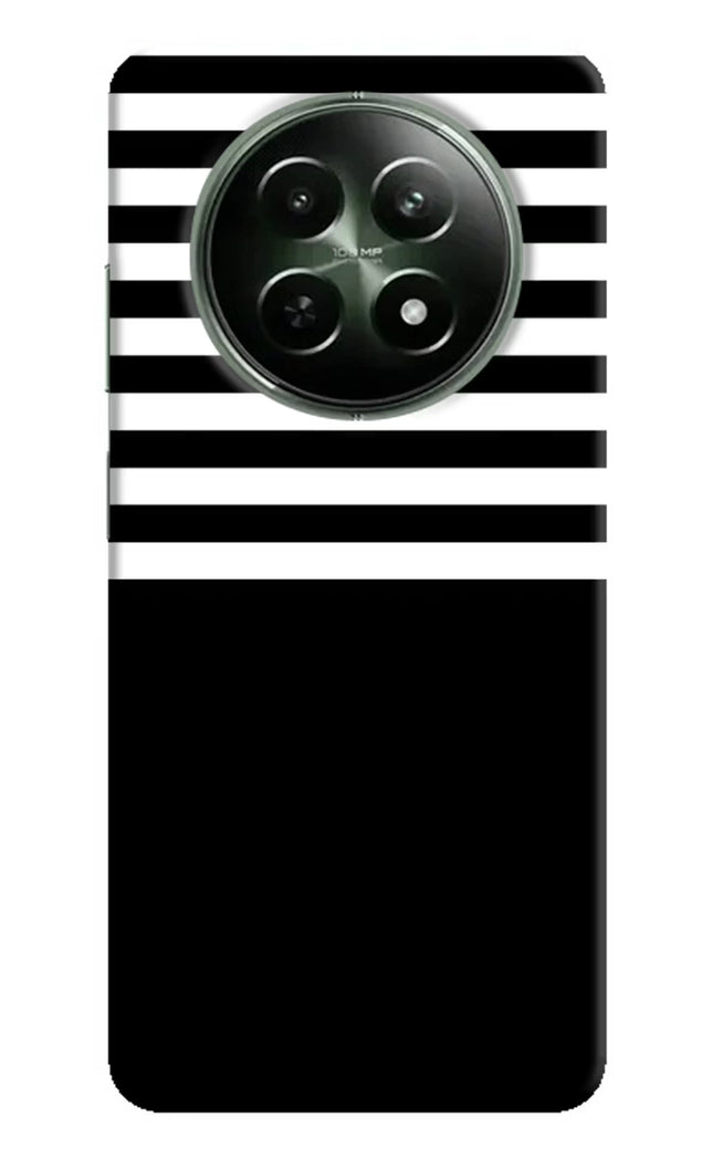 Black and White Print Realme 12x 5G Hard Case Back Cover by Casekaro