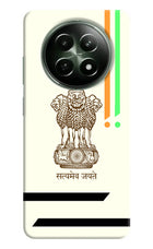 Satyamev Jayate Brown Logo Realme 12x 5G Hard Case Back Cover by Casekaro