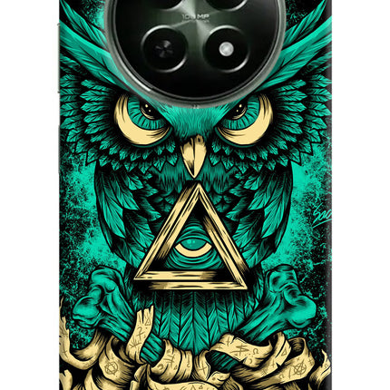 Green Owl Realme 12x 5G Hard Case Back Cover by Casekaro