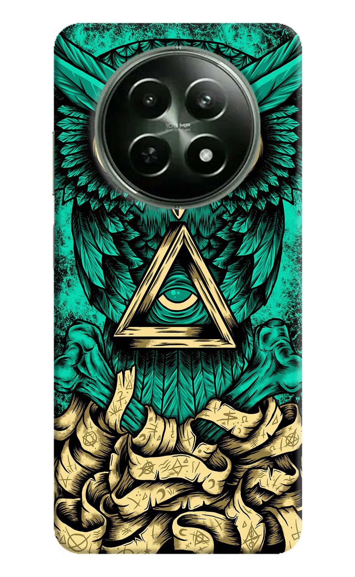 Green Owl Realme 12x 5G Hard Case Back Cover by Casekaro