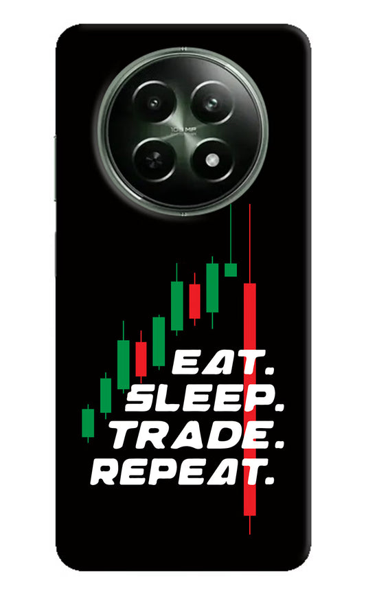 Eat Sleep Trade Repeat Realme 12x 5G Hard Case Back Cover by Casekaro
