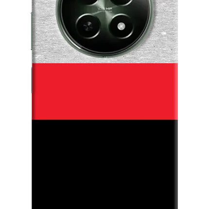 Tri Color Pattern Realme 12x 5G Hard Case Back Cover by Casekaro