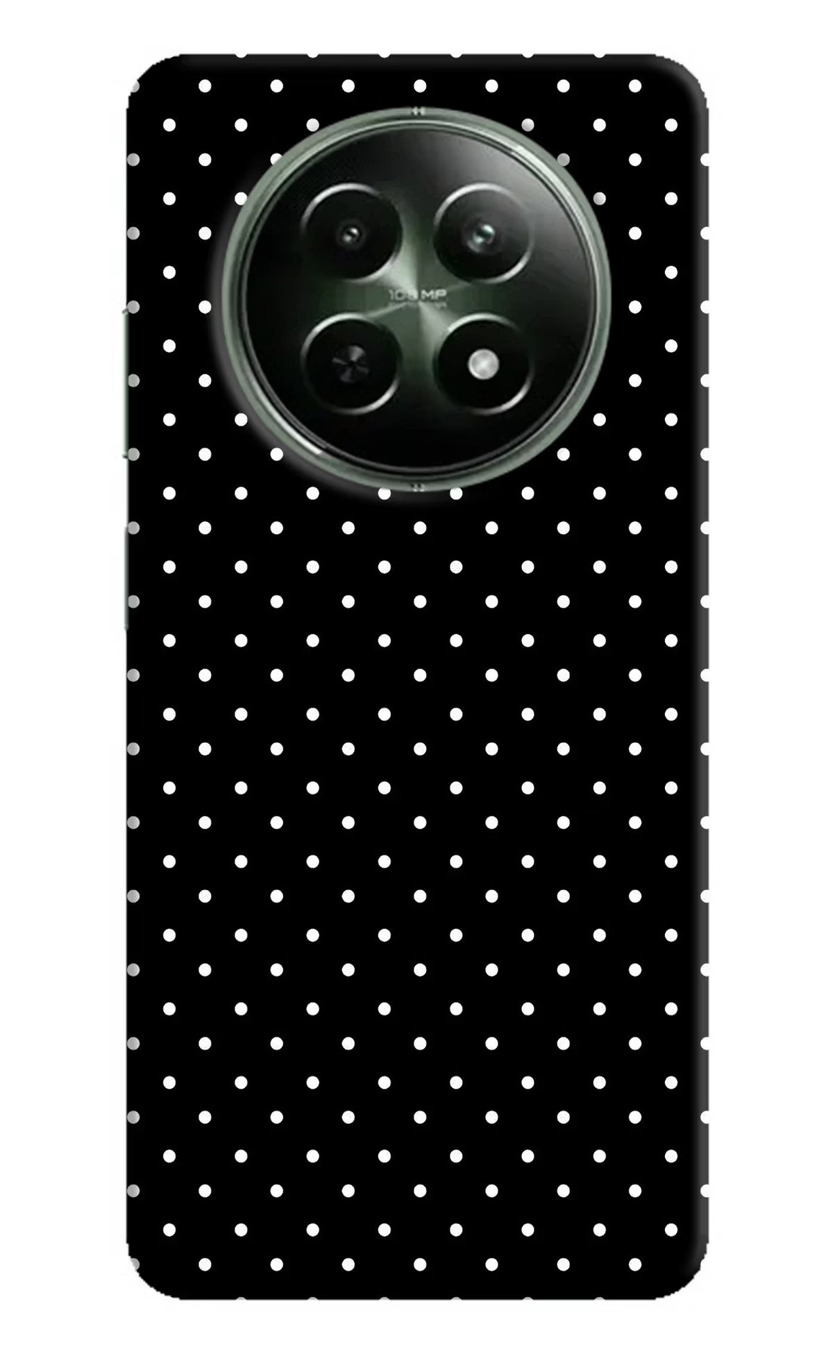 White Dots Realme 12x 5G Hard Case Back Cover by Casekaro