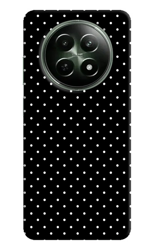 White Dots Realme 12x 5G Hard Case Back Cover by Casekaro