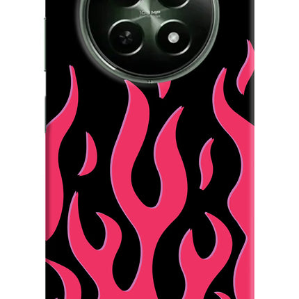 Fire Flames Realme 12x 5G Hard Case Back Cover by Casekaro