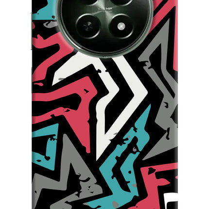 Geometric Graffiti Realme 12x 5G Hard Case Back Cover by Casekaro