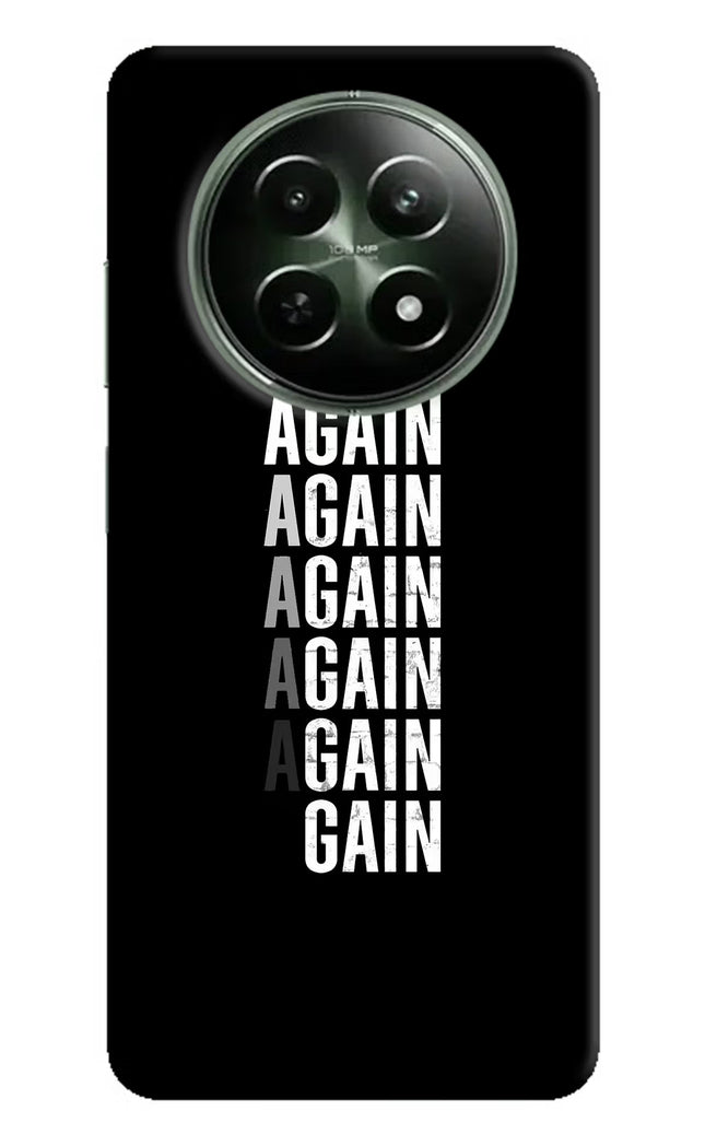 Again Again Gain Realme 12x 5G Hard Case Back Cover by Casekaro