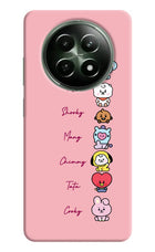 BTS names Realme 12x 5G Hard Case Back Cover by Casekaro